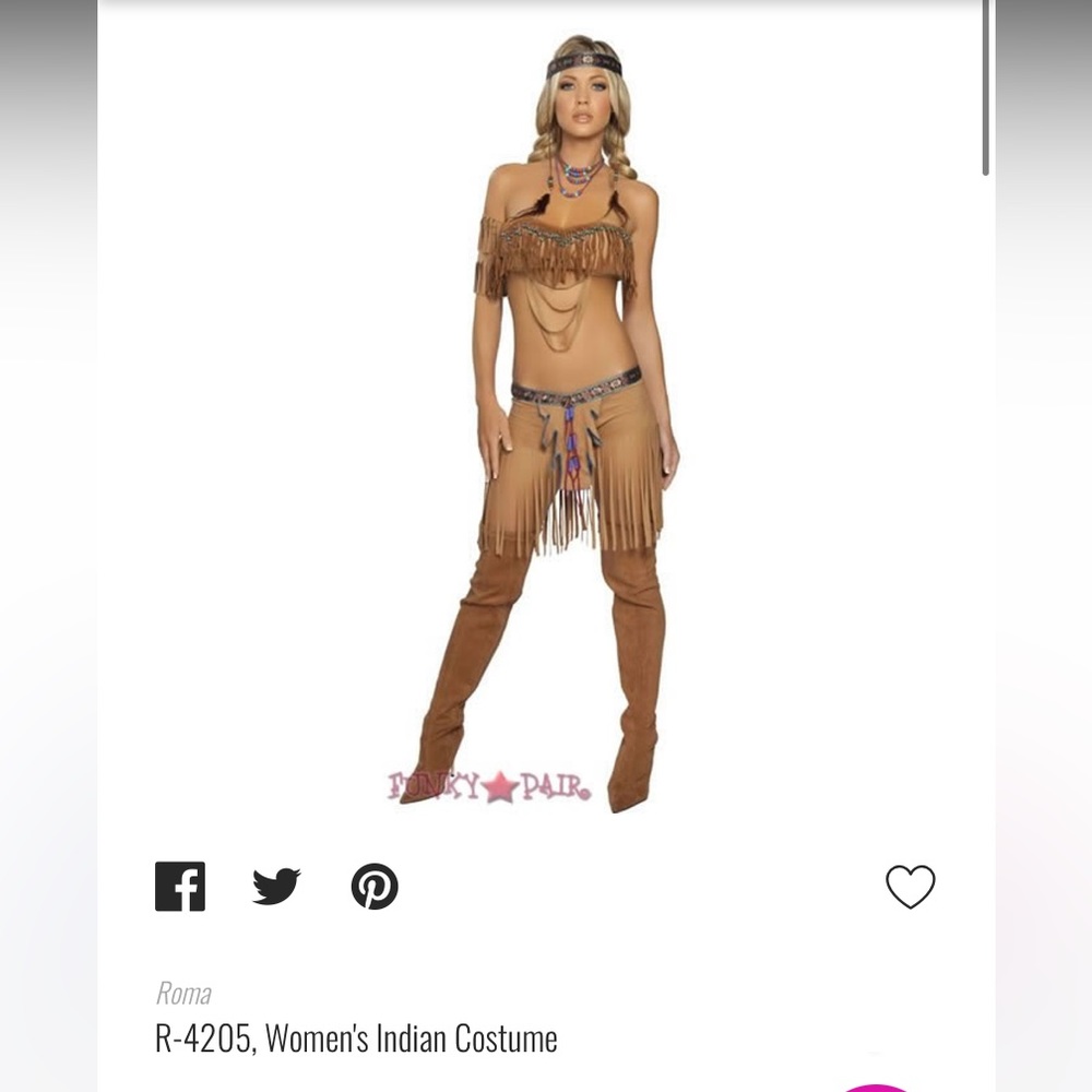 Yandy Tan Fringe Costume